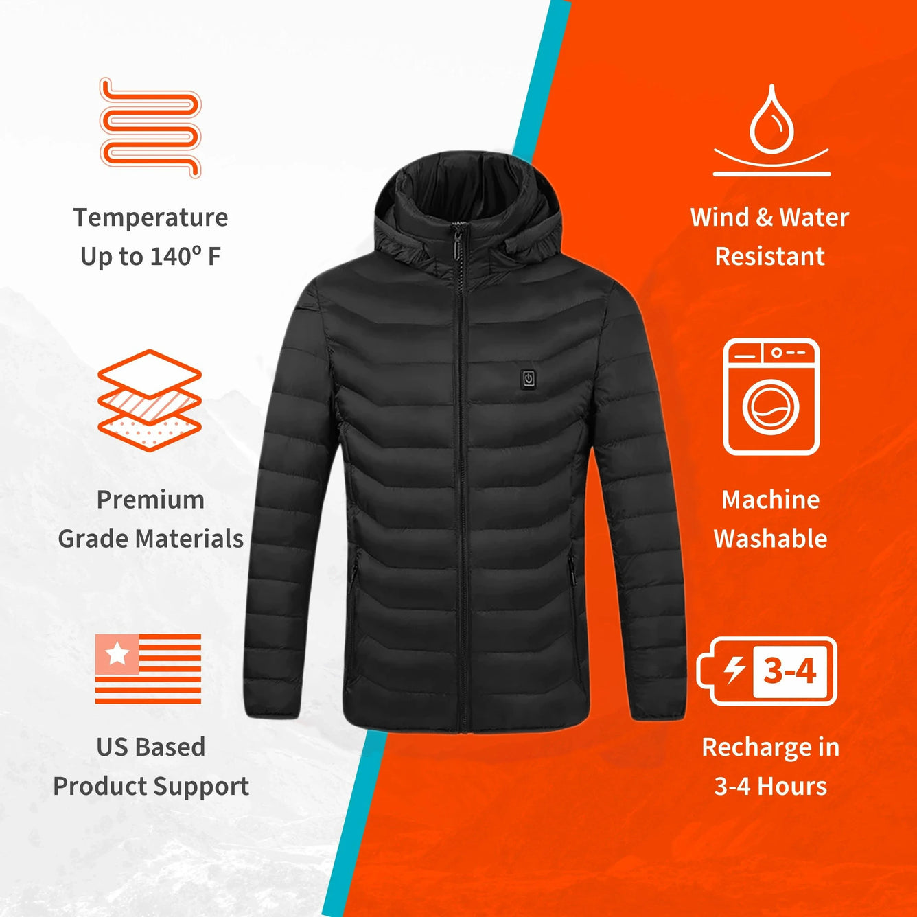 Dainely™ Unisex Heated Jacket